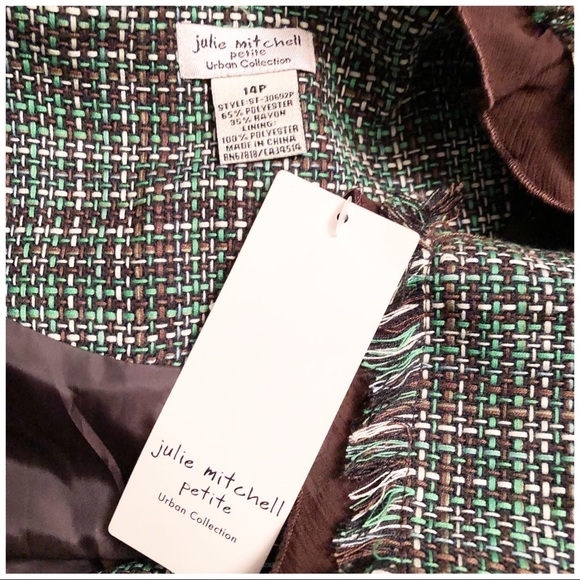Julie Mitchell Tweed Jacket Sz 14P NWT - Picture 7 of 7